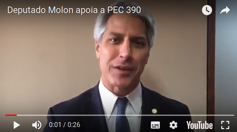 Deputado Molon (PSB-RJ) apoia a campanha pela aprovação da PEC 390