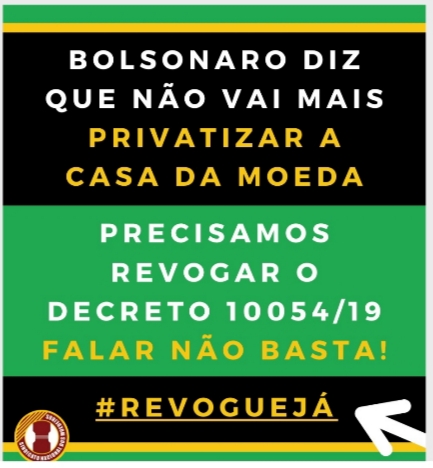 Bolsonaro: Casa da moeda uma Questão ESTRATÉGica