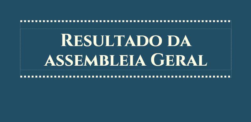 RESULTADO DA ASSEMBLEIA DE ESCALA PARA O DEGER/SEPAS