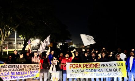 Moedeiros realizaram paralisação em defesa dos empregos: manifestação denunciou risco de demissões por idade