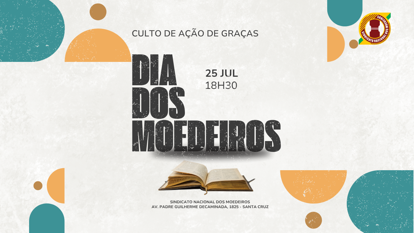 Culto de Ação de Graças celebrará o Dia do Moedeiro na sede do Sindicato