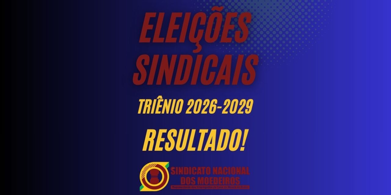 Chapa Azulão Renovado é eleita para dirigir o Sindicato Nacional dos Moedeiros no triênio 2026/2029 